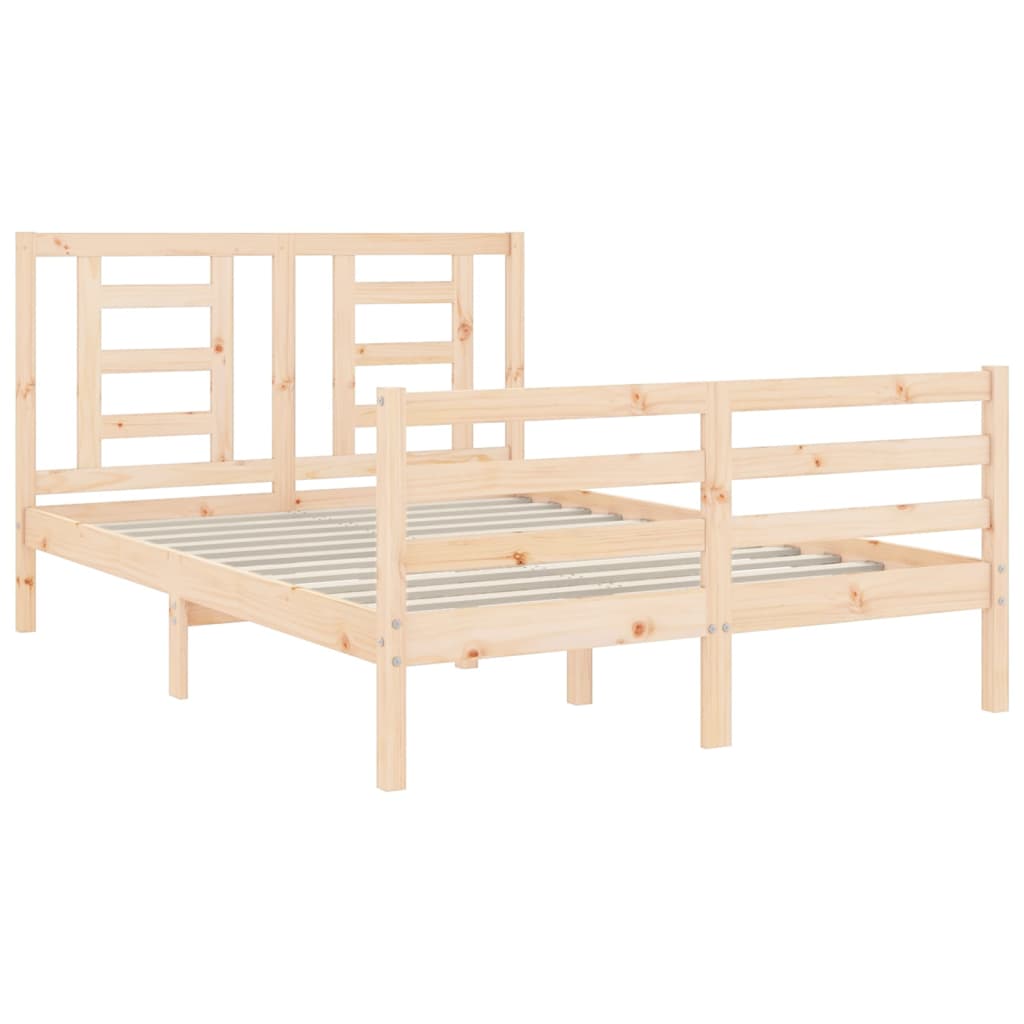 vidaXL Giroletto con Testiera 140x190 cm in Legno Massello