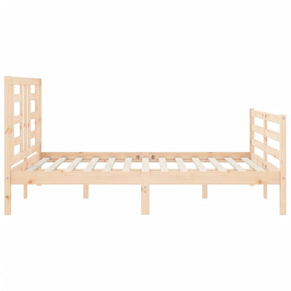 vidaXL Giroletto con Testiera 140x190 cm in Legno Massello