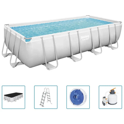 Bestway Set Piscina Rettangolare Power Steel 549x274x122 cm BESTWAY