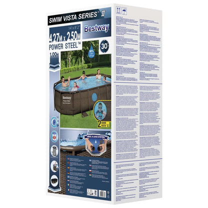 Bestway Set Piscina Power Steel 427x250x100 cm