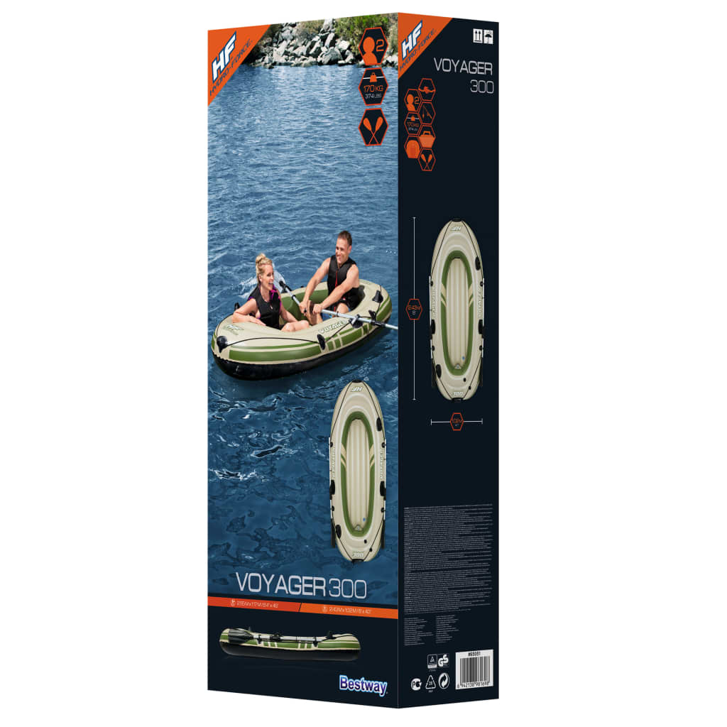 Bestway Hydro-Force Gommone Gonfiabile Voyager 300 243x102 cm