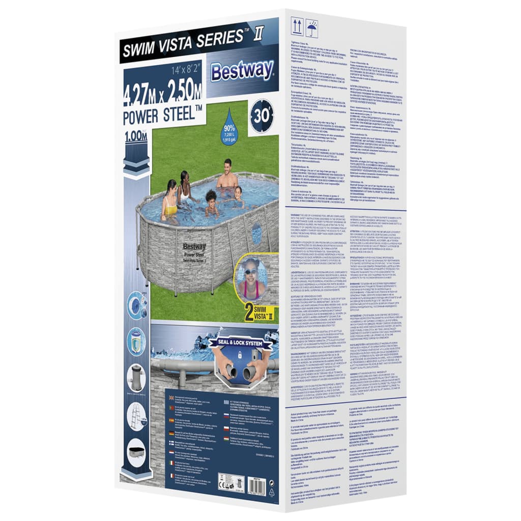 Bestway Set Piscina Power Steel 427x250x100 cm