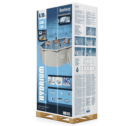 Bestway Telaio Piscina Fuori Terra Ovale Hydrium 610x360x120 cm