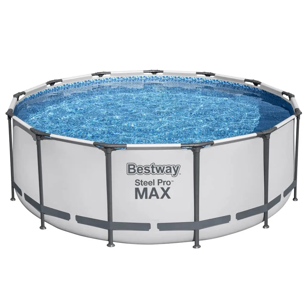 Bestway Set Piscina Rotonda Steel Pro MAX 396x122 cm BESTWAY