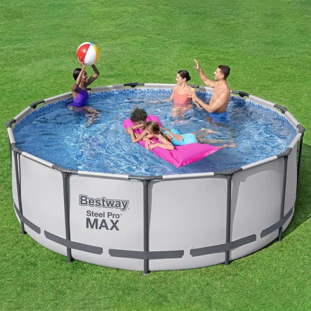 Bestway Set Piscina Rotonda Steel Pro MAX 396x122 cm BESTWAY