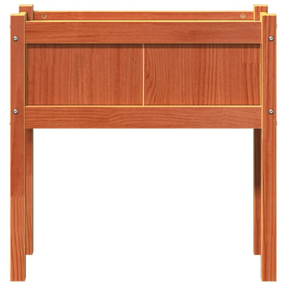 vidaXL Fioriera Giardino Gambe Marrone Cera 70x31x70 cm Massello Pino VIDAXL