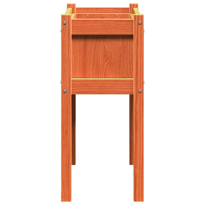 vidaXL Fioriera Giardino Gambe Marrone Cera 70x31x70 cm Massello Pino VIDAXL