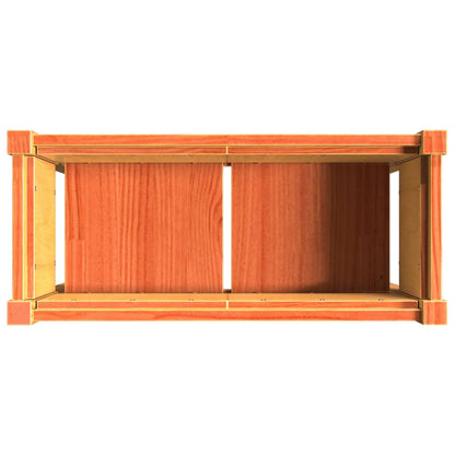 vidaXL Fioriera Giardino Gambe Marrone Cera 70x31x70 cm Massello Pino VIDAXL