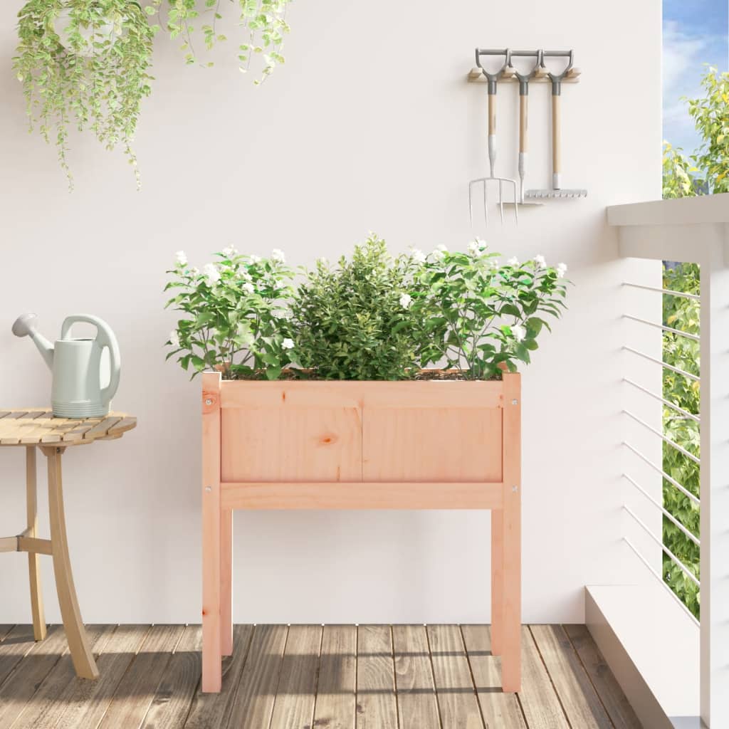 vidaXL Fioriera Giardino con Gambe 70x31x70 cm Legno Massello Douglas
