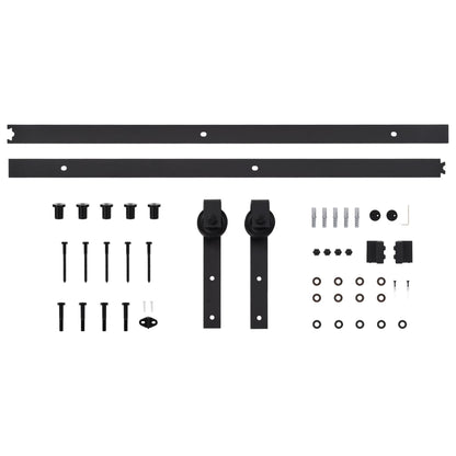 vidaXL Porta Scorrevole con Set Hardware 70x210 cm Legno Massello Pino