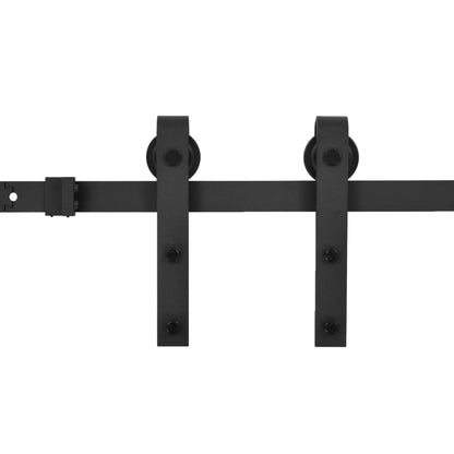 vidaXL Porta Scorrevole con Set Hardware 90x210 cm Legno Massello Pino