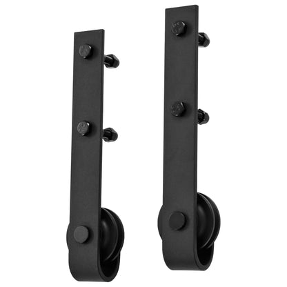 vidaXL Porta Scorrevole con Set Hardware 90x210 cm Legno Massello Pino