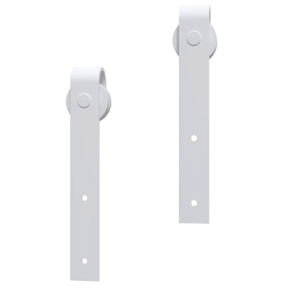 vidaXL Porta Scorrevole con Set Hardware 95x210 cm Legno Massello Pino