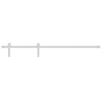vidaXL Porta Scorrevole con Set Hardware 90x210 cm Legno Massello Pino