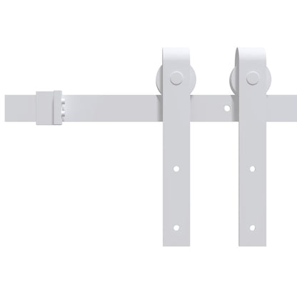 vidaXL Porta Scorrevole con Set Hardware 90x210 cm Legno Massello Pino