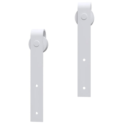 vidaXL Porta Scorrevole con Set Hardware 90x210 cm Legno Massello Pino