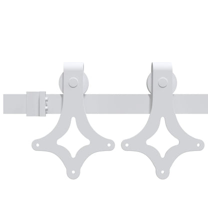 vidaXL Porta Scorrevole con Set Hardware 85x210 cm Legno Massello Pino