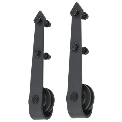 vidaXL Porta Scorrevole con Set Hardware 70x210 cm Legno Massello Pino