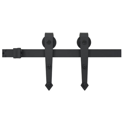 vidaXL Porta Scorrevole con Set Hardware 80x210 cm Legno Massello Pino