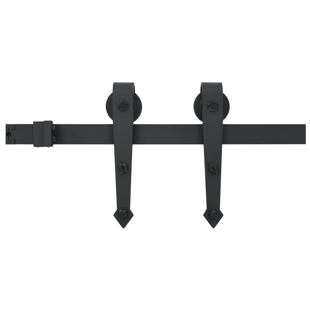 vidaXL Porta Scorrevole con Set Hardware 70x210 cm Legno Massello Pino