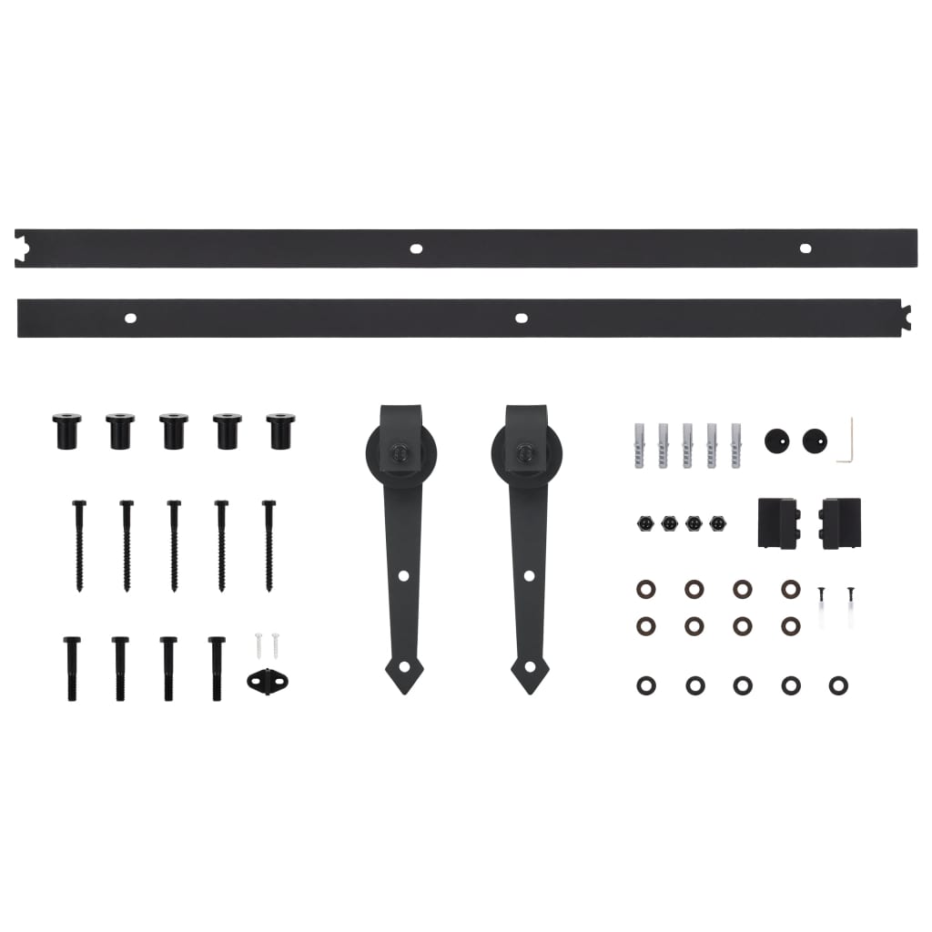 vidaXL Porta Scorrevole con Set Hardware 70x210 cm Legno Massello Pino