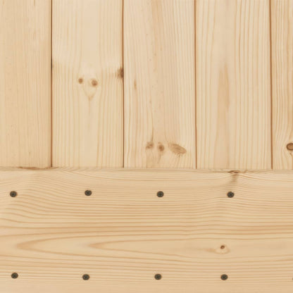 vidaXL Porta Scorrevole con Set Hardware 85x210 cm Legno Massello Pino