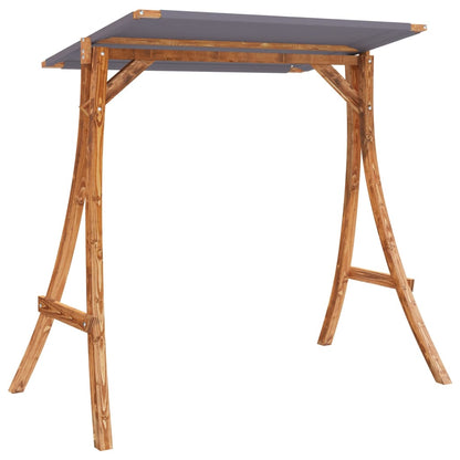 vidaXL Panca a Dondolo con Tetto Massello di Abete Finitura in Teak