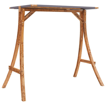 vidaXL Panca a Dondolo con Tetto Massello di Abete Finitura in Teak