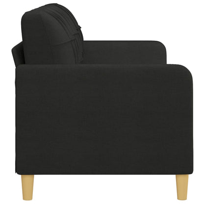 vidaXL Divano a 3 Posti Nero 180 cm in Tessuto