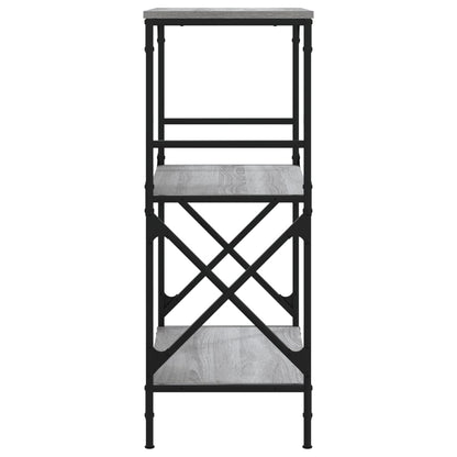 vidaXL Libreria 3 Ripiani Grigio Sonoma 59x35x90,5cm Legno Multistrato VIDAXL