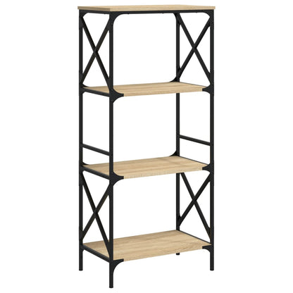 vidaXL Libreria 4 Ripiani Rovere Sonoma 59x35x132 cm Legno Multistrato