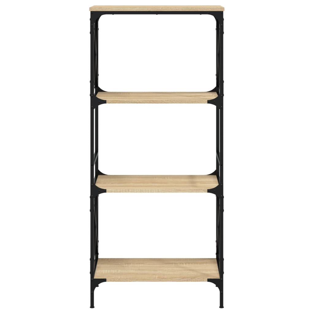 vidaXL Libreria 4 Ripiani Rovere Sonoma 59x35x132 cm Legno Multistrato