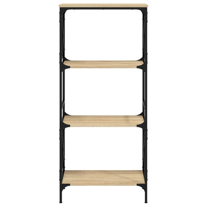 vidaXL Libreria 4 Ripiani Rovere Sonoma 59x35x132 cm Legno Multistrato