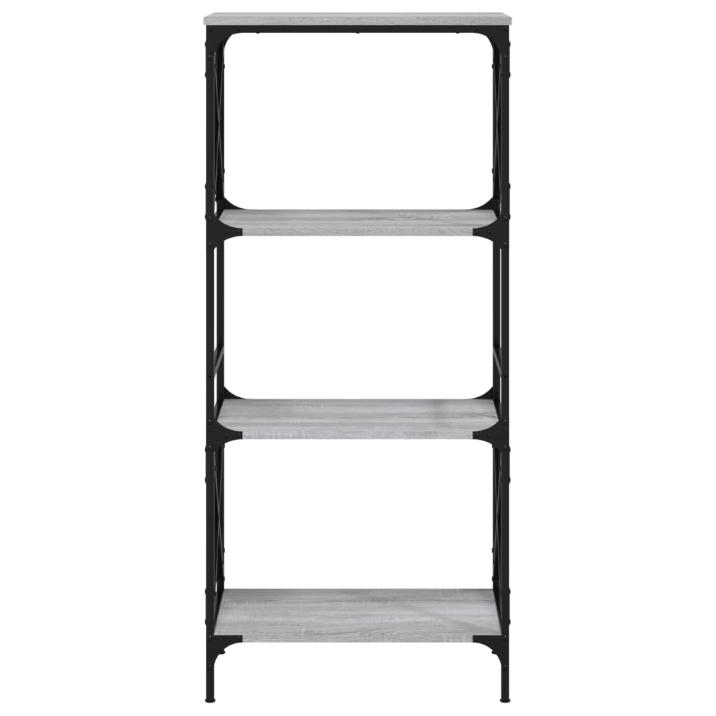 vidaXL Libreria 4 Ripiani Grigio Sonoma 59x35x132cm Legno Multistrato VIDAXL