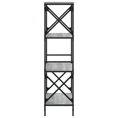 vidaXL Libreria 4 Ripiani Grigio Sonoma 59x35x132cm Legno Multistrato VIDAXL