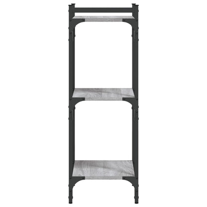 vidaXL Libreria a 3 Ripiani Grigio Sonoma 40x30x86cm Legno Multistrato