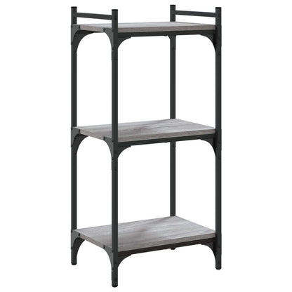 vidaXL Libreria a 3 Ripiani Grigio Sonoma 40x30x86cm Legno Multistrato