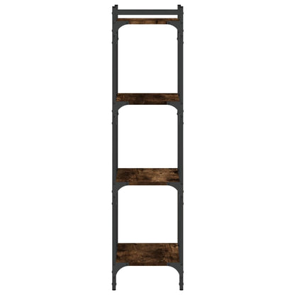 vidaXL Libreria a 4 Ripiani Rovere Fumo 40x30x120 cm Legno Multistrato VIDAXL