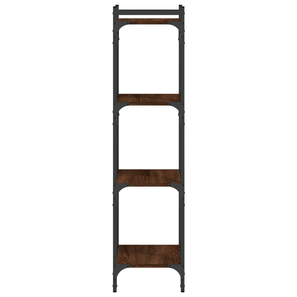vidaXL Libreria 4 Ripiani Rovere Marrone 40x30x120cm Legno Multistrato VIDAXL