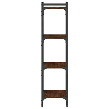 vidaXL Libreria 4 Ripiani Rovere Marrone 40x30x120cm Legno Multistrato VIDAXL