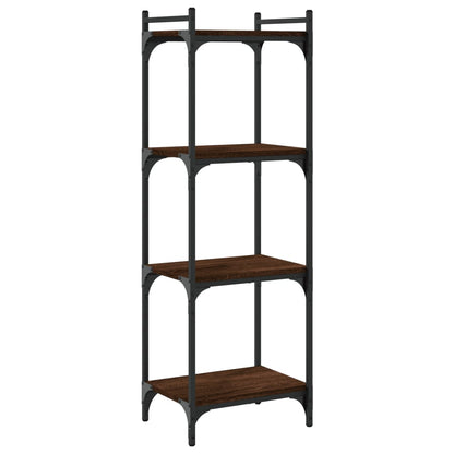 vidaXL Libreria 4 Ripiani Rovere Marrone 40x30x120cm Legno Multistrato VIDAXL