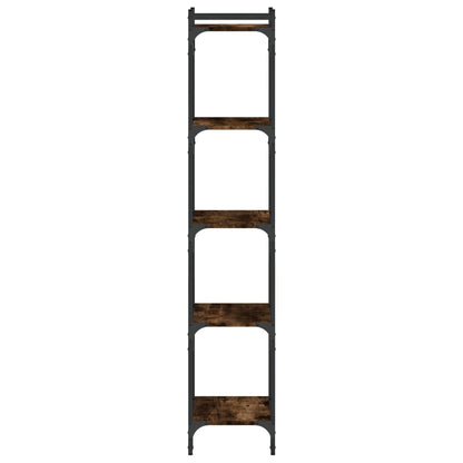 vidaXL Libreria a 5 Ripiani Rovere Fumo 40x30x154 cm Legno Multistrato