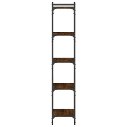 vidaXL Libreria 5 Ripiani Rovere Marrone 40x30x154cm Legno Multistrato VIDAXL