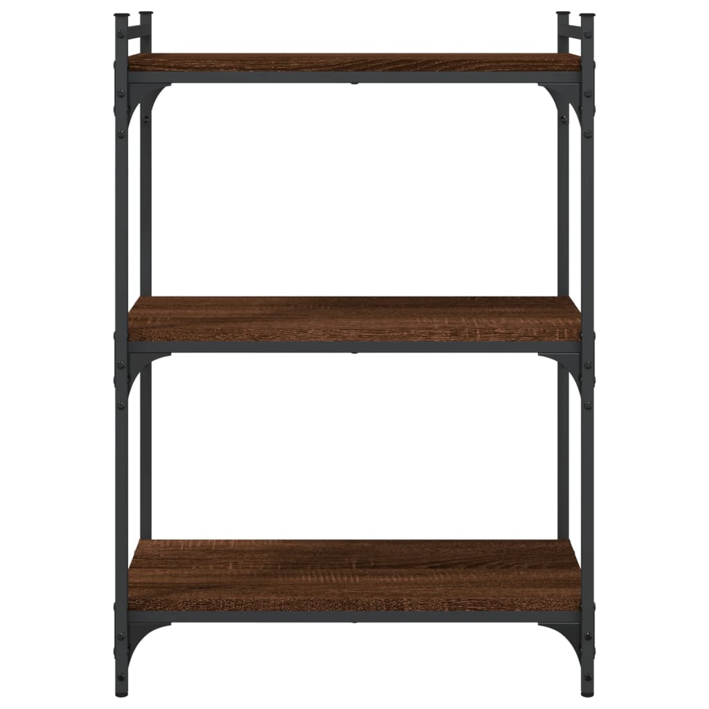 vidaXL Libreria 3 Ripiani Rovere Marrone 60x30x86 cm Legno Multistrato