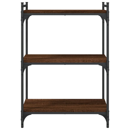 vidaXL Libreria 3 Ripiani Rovere Marrone 60x30x86 cm Legno Multistrato