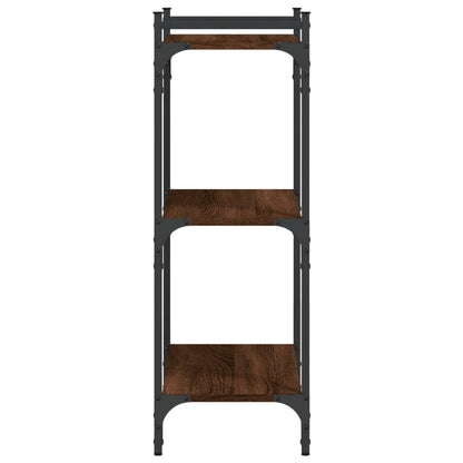 vidaXL Libreria 3 Ripiani Rovere Marrone 60x30x86 cm Legno Multistrato
