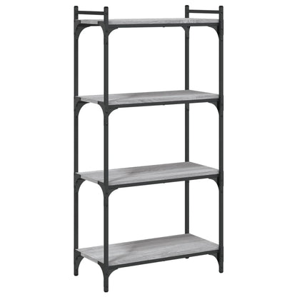 vidaXL Libreria 4 Ripiani Grigio Sonoma 60x30x120cm Legno Multistrato VIDAXL