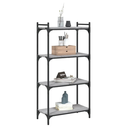 vidaXL Libreria 4 Ripiani Grigio Sonoma 60x30x120cm Legno Multistrato VIDAXL