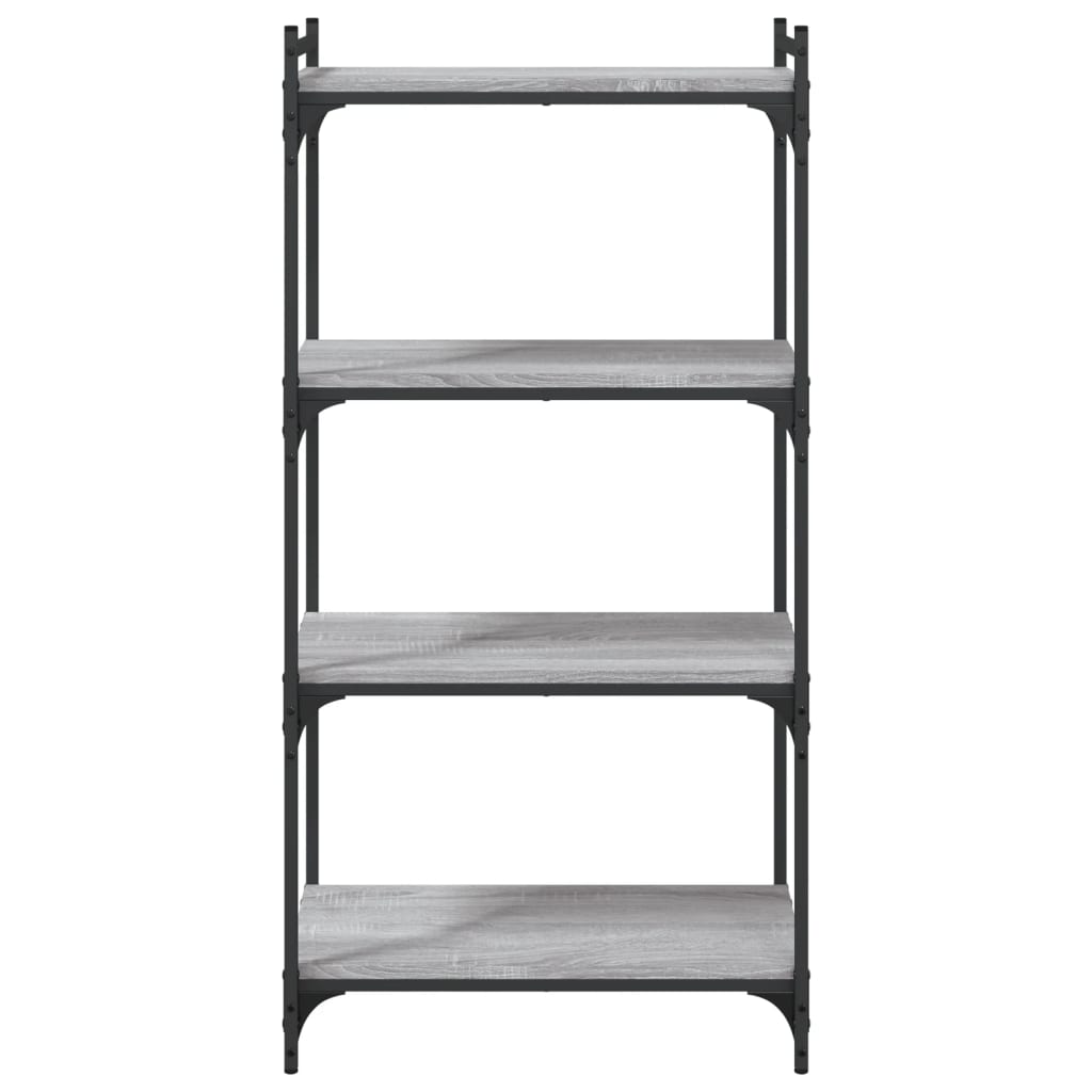 vidaXL Libreria 4 Ripiani Grigio Sonoma 60x30x120cm Legno Multistrato VIDAXL