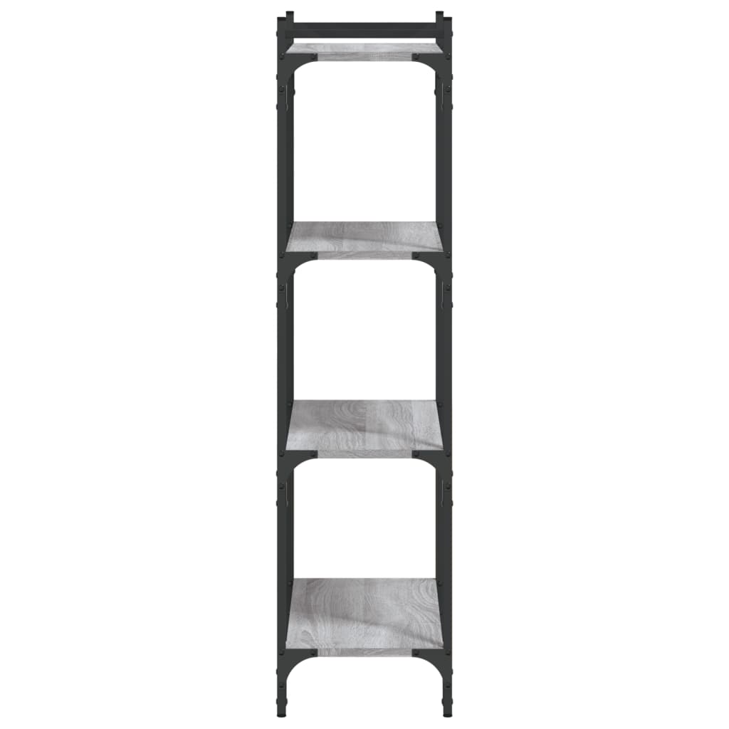vidaXL Libreria 4 Ripiani Grigio Sonoma 60x30x120cm Legno Multistrato VIDAXL